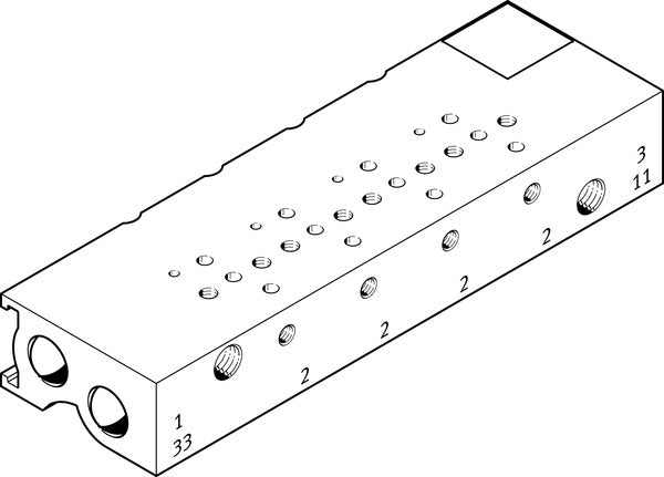 MHA1-PR6-3-M3-PI-PCB Manifold