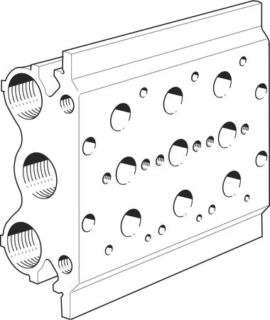 PRS-1/8-3-BB Manifold block