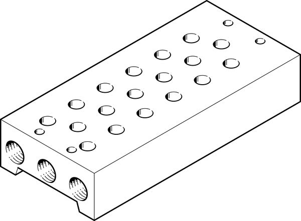 PRS-1/8-6-B Manifold block