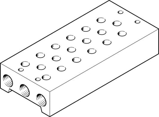 PRS-1/8-6-B Manifold block