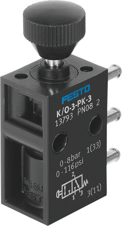 K/O-3-PK-3 Pushbutton valve
