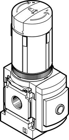 MS6-LRB-1/2-D7-A4-AS Pressure regulator