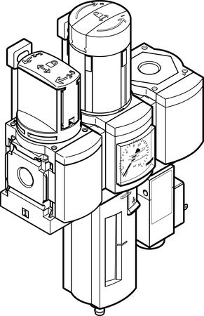 MSB4N-1/4:C3J4F3-WP Service unit combination