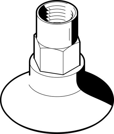 ESS-30-GT-G1/8-I Suction cup complete