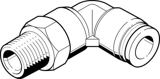 QBL-3/8-1/4-U-M Push-in L-fitting