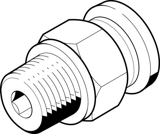 QB-3/8-5/16-U-M Push-in fitting