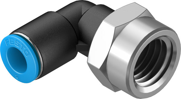QSLF-3/8-8-B Push-in L-fitting