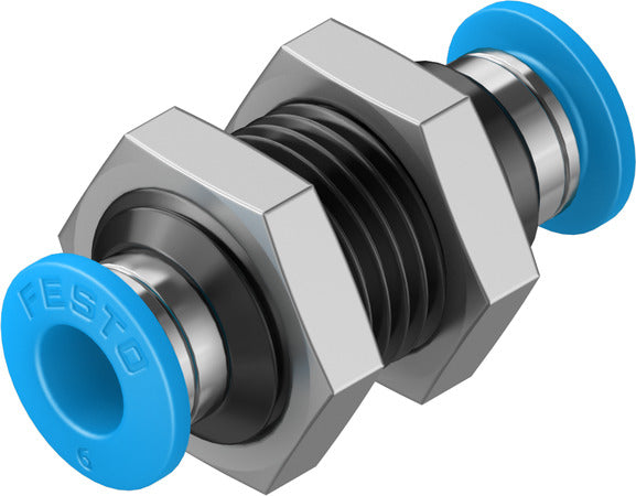 QSS-6-100 Push-in bulkhead connector