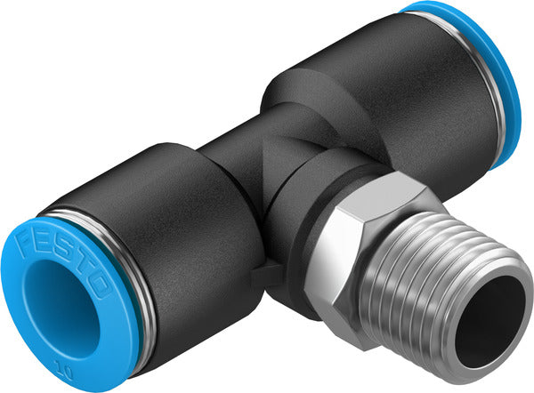 QST-1/4-10 Push-in T-fitting