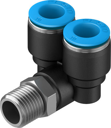 QSYL-1/4-10 Push-in Y-fitting
