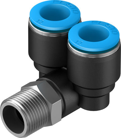 QSYL-3/8-12 Push-in Y-fitting