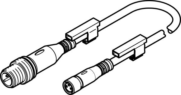 NEBU-M8G3-K-0.5-M12G3 Connecting cable