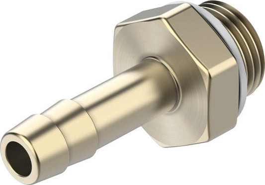 N-3/8-P-9-MS Barbed hose fitting