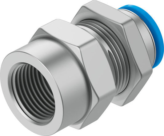 QSSF-1/4-8-B Bulkhead push-in fitting