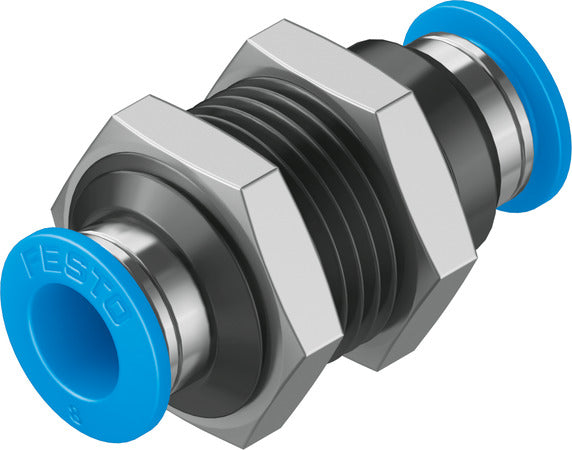 QSS-8 Push-in bulkhead connector