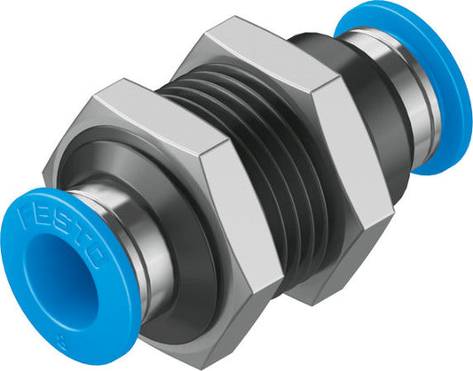 QSS-8 Push-in bulkhead connector