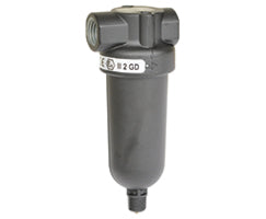F07-200-M1MA, F07 Series general purpose filter, 1/4 PTF, manual drain, 5µm filter element