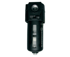 F74G-3GN-AP3, Excelon general purpose filter, G3/8, Automatic drain, 40µm filter element