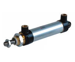 M/6025/50, Roundline double acting cylinder, 25mm diameter, 50mm stroke