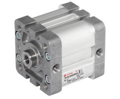 RA/192080/MX/20, ISO compact double acting cylinder, 80mm diameter, 20mm stroke