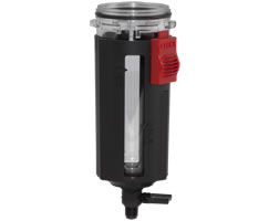840025-50KIT, Excelon Plus Guarded material polycarbonate Bowl with drain type manual drain