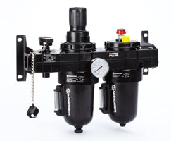 BL68-821, Olympian Plus box set (FRL), G1, manual drain, 40µm filter element, with shut-off valve