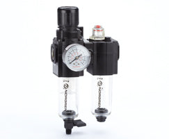 BL72-225G, Excelon combination unit (FRL), G1/4, manual drain, 40µm filter element, without shut-off valve
