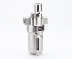 L22-405-OP8A, L22 Series oil fog stainless steel lubricator, 1/2 NPT, closed bowl