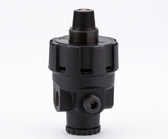 R24-200-RNCG, R24 Series high flow manual regulator, G1/4, 0.3-2 bar, without gauge