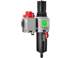 TB84-601GE, Excelon Plus Filter/Regulator with Shut-Off Valve, G3/4, automatic drain, integrated electronic pressure sensor