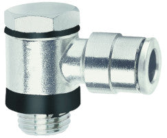 10A511028, Pneufit 10 Push-in fitting, Banjo elbow, Non-regulating, 10mm, G1/4