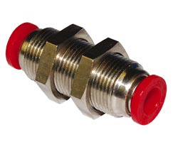 C00291200, Pneufit C Push-in fitting, Bulkhead union, 12mm, M22x1.0