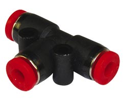 C00600600, Pneufit C Push-in fitting, Union tee, 6mm