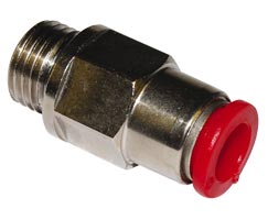 C02240618, Pneufit C Push-in fitting, Adaptor, Straight, 6mm, G1/8