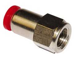 C02260418, Pneufit C Push-in fitting, Adaptor, Straight female, 4mm, G1/8