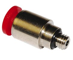 C022A0406, Pneufit C Push-in fitting, Adaptor, Straight, Internal hex, 4mm, M6