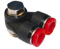 C0A700828, Pneufit C Push-in fitting, Adaptor, Branch, 8mm, G1/4