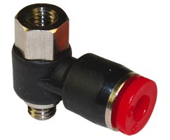 C0E510618, Pneufit C Push-in fitting, Banjo, Top port, 6mm, R1/8