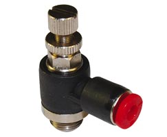 C0K510405, Pneufit C Push-in fitting, Banjo flow control, regulating out, 4mm, M5