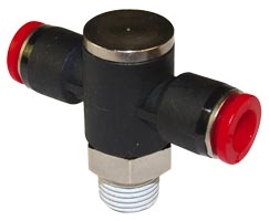 C0N710418, Pneufit C Push-in fitting, Single universal tee, 4mm, R1/8