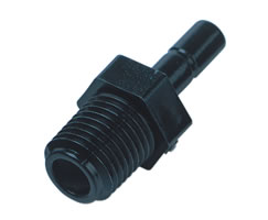 D01150618, Pneufit D Acetal push-in fitting, Adaptor, Stem, 6mm, R1/8