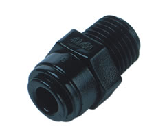D01250828, Pneufit D Acetal push-in fitting, Adaptor, Straight taper, 8mm, R1/4