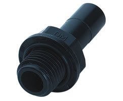 D02150618, Pneufit D Acetal push-in fitting, Adaptor, Stem, 6mm, G1/8