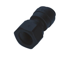 D042D102Y, Pneufit D Acetal push-in fitting, Adaptor, Female, Cone type, 10mm, 7/16-20 UNF