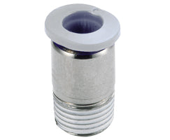 M012A0418, Pneufit M Push-in fitting, Adaptor, Straight, Internal hex, 4mm, R1/8
