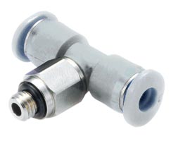 M02670305, Pneufit M Push-in fitting, Adaptor, Swivel tee, 3mm, M5