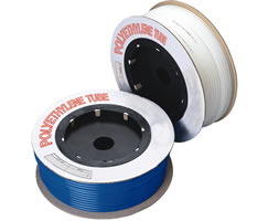 PE2-0957100, Polyethylene (LLDPE) tubing, White, 100m, 1/2"