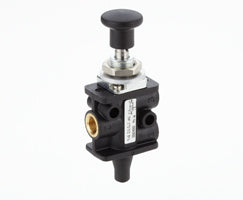 03042502, Super X 3/2 manual valve, Black, Knob/Knob, G1/8