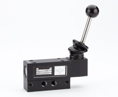 M/1702/87, M/1700 5/3 manually actuated valve, Lever/Lever/Lever, G1/4