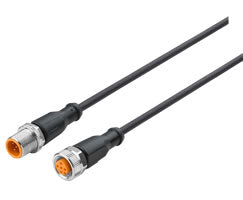 NC-125FS-125MS-2, Connector cable, 5 pin, A-coded, M12, M12, 2m